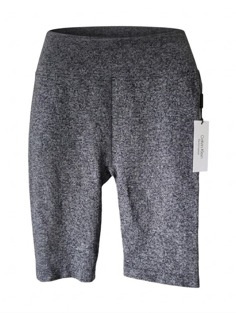 NWT Calvin Klein Performance Gray Heathered Biker Shorts - Size Small